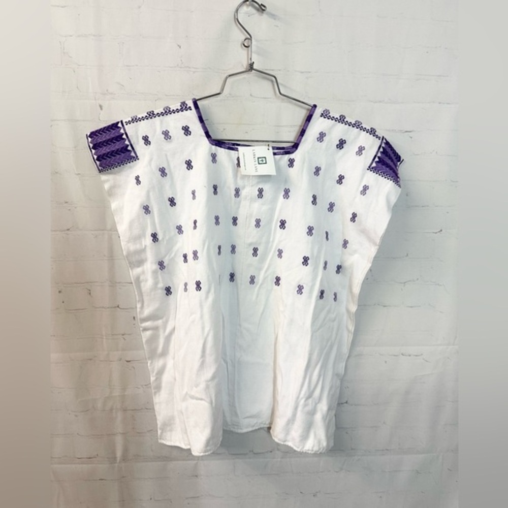 Larkin Lane Carmen Mexican Blouse size Small NWT